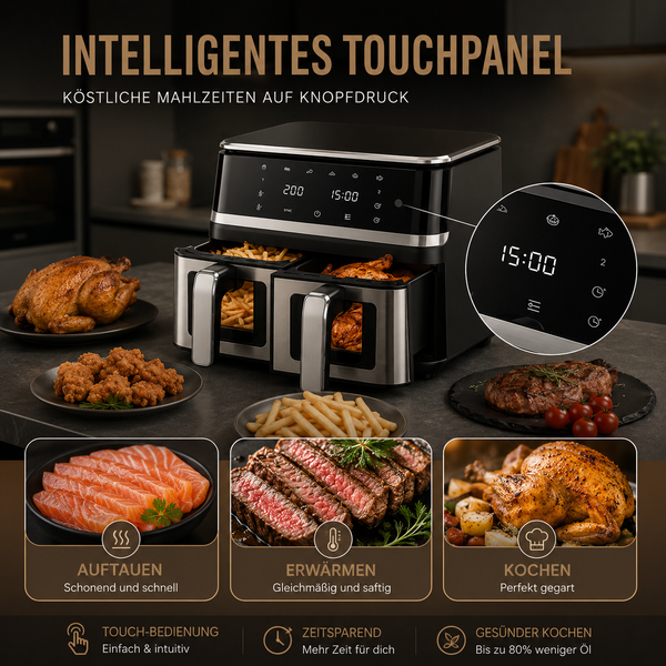Smart Air Fryer Duo Delight