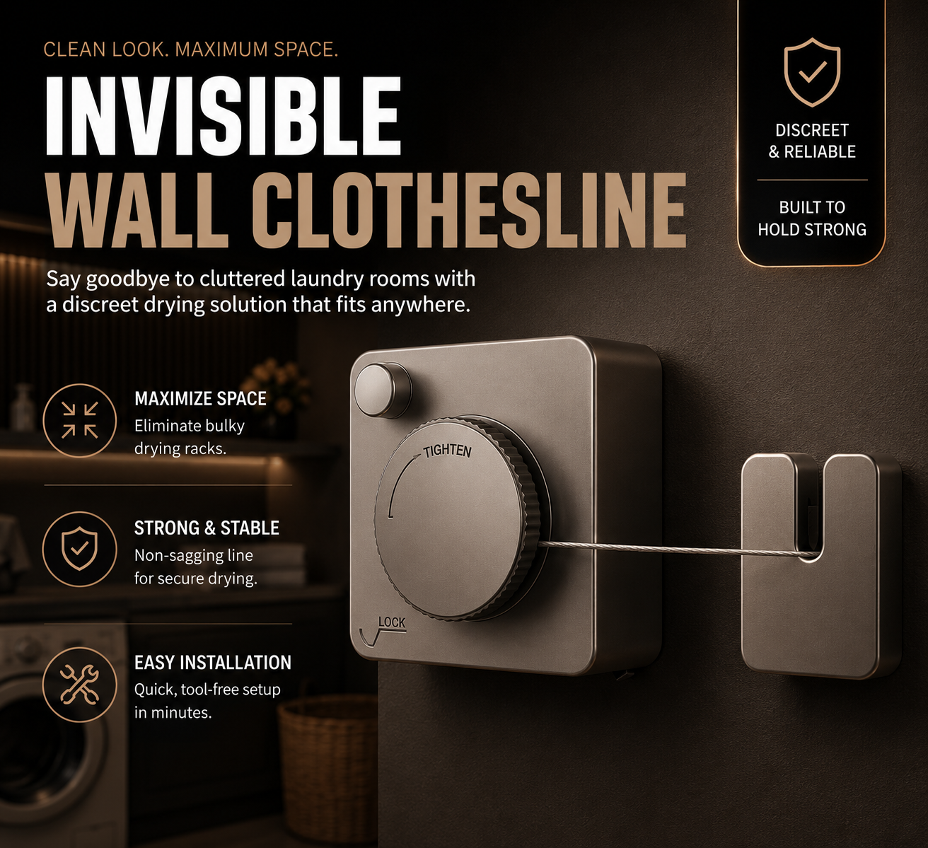 Invisible Wall Clothesline